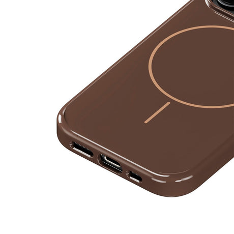 Holdit iPhone 16 Pro Mono Case - MagSafe Kompatibel - Chocolate / Beige