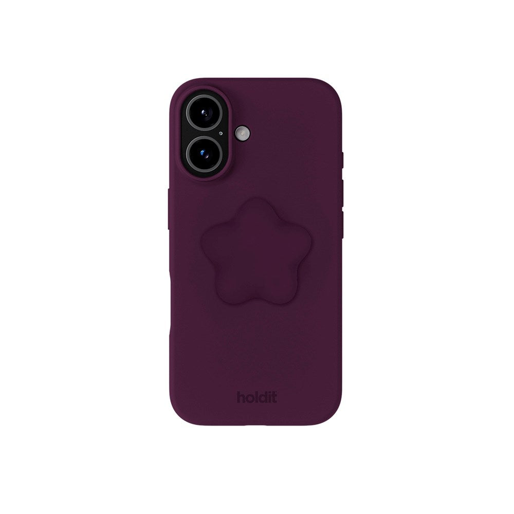 Holdit 3D Silicone Sticker Stjerne - Deep Plum