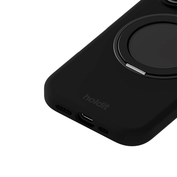 iPhone 16 Holdit Silikone Stand Case - Black