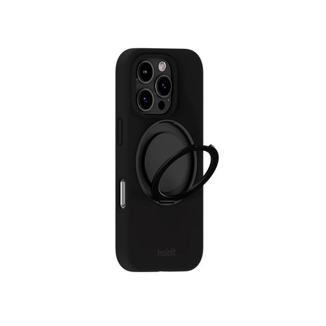 iPhone 16 Pro Holdit Silikone Stand Case - Black