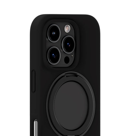 iPhone 16 Pro Holdit Silikone Stand Case - Black