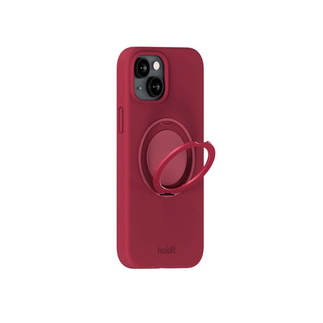 iPhone 17e / 16e / 15 Holdit Silikone Stand Case - Red Velvet