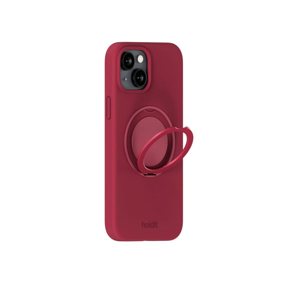 iPhone 17e / 16e / 15 Holdit Silikone Stand Case - Red Velvet