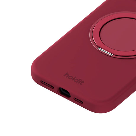 iPhone 17e / 16e / 15 Holdit Silikone Stand Case - Red Velvet