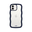 Holdit iPhone 12 / 12 Pro Wavy Case - Midnight Blue / Transparent