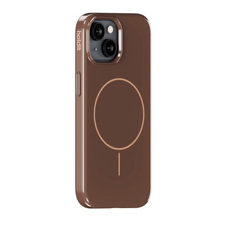 Holdit iPhone 17e / 16e / 15 / 14 / 13 Mono Case - MagSafe Kompatibel - Chocolate / Beige