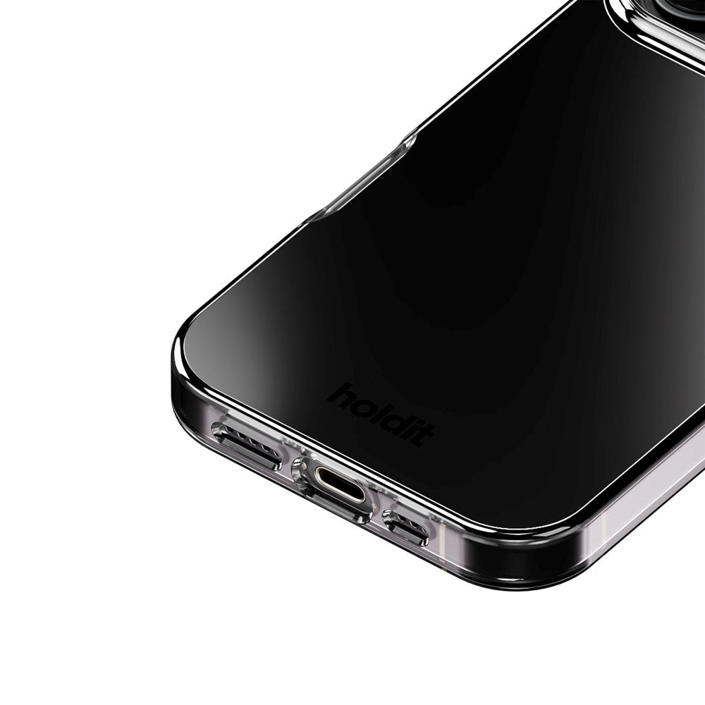 Holdit iPhone 16 Pro Mirror Case - MagSafe Kompatibel - Sort