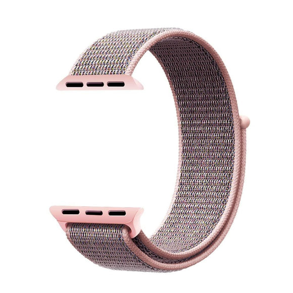 Apple Watch (38/40/SE/41/42mm) Nylon Rem fra Tech-Protect -  Lyserød