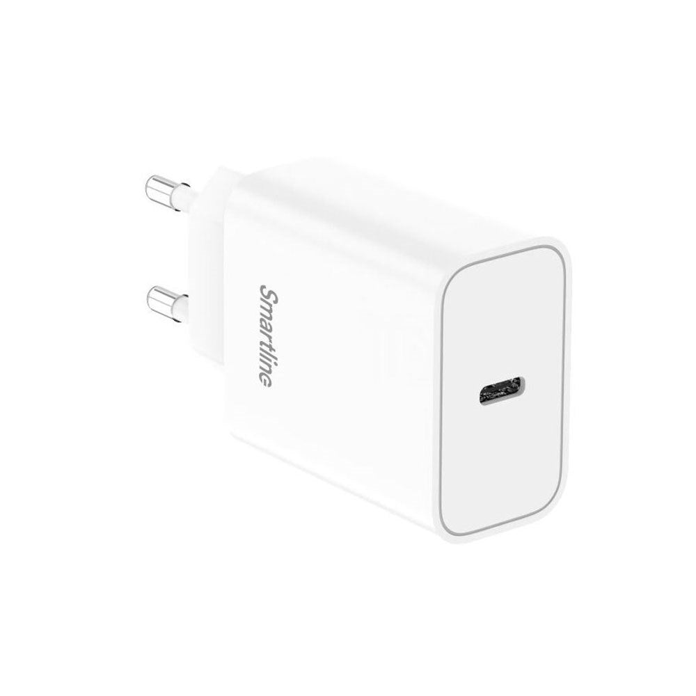 Smartline 40W Vægoplader m. 1x USB-C - Hvid
