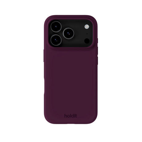 Holdit iPhone 17 Pro Soft Touch Silikone Case - Deep Plum