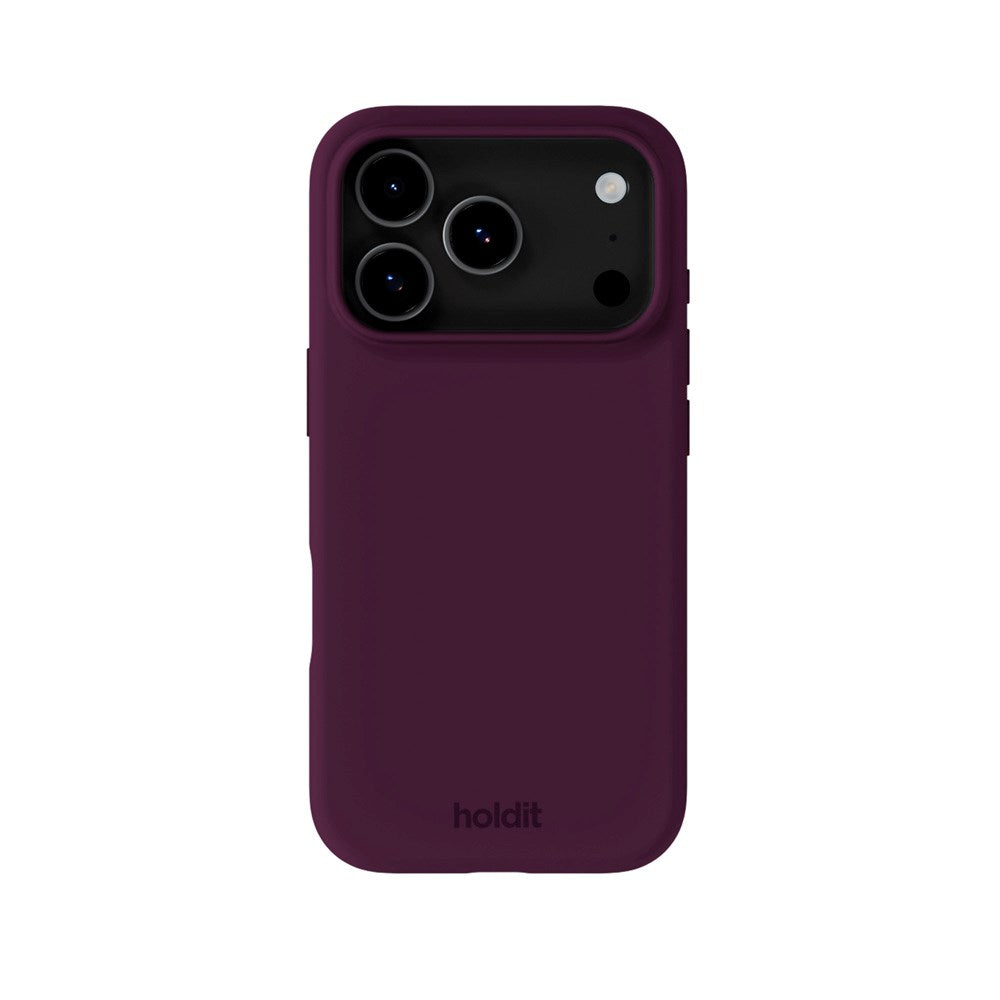 Holdit iPhone 17 Pro Soft Touch Silikone Case - Deep Plum