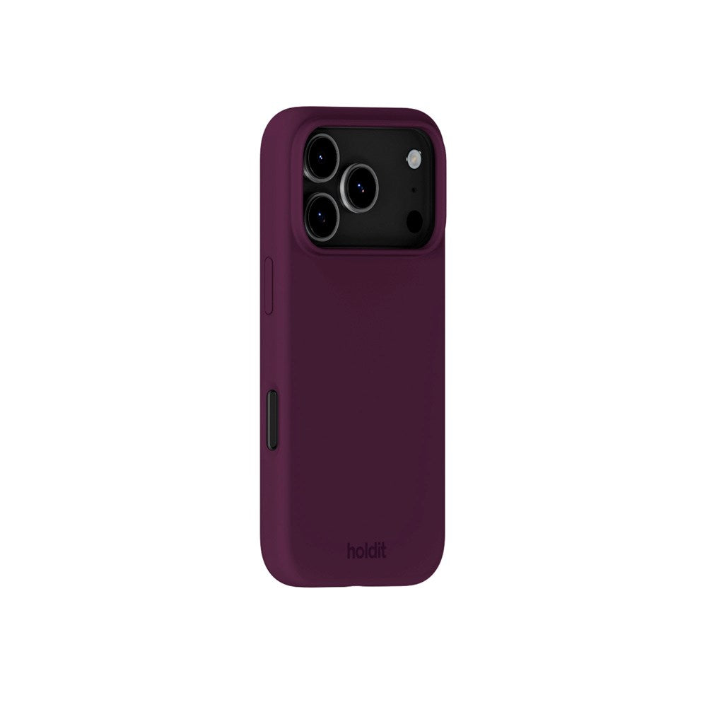 Holdit iPhone 17 Pro Soft Touch Silikone Case - Deep Plum