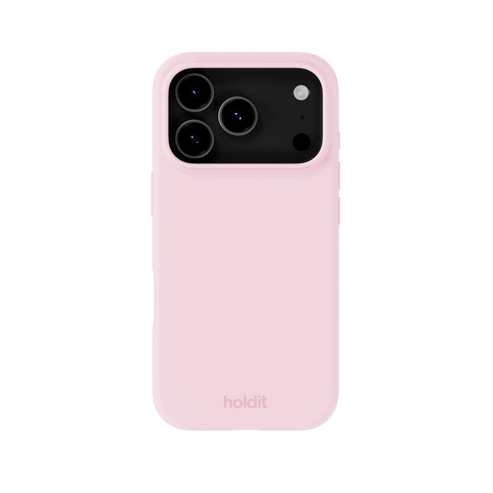 Holdit iPhone 17 Pro Soft Touch Silikone Case - Pale Pink