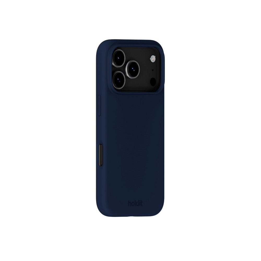 Holdit iPhone 17 Pro Soft Touch Silikone Case - Midnight Blue