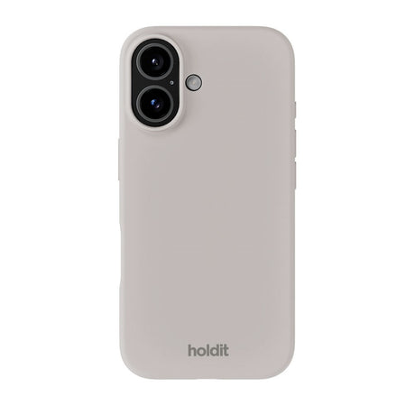 iPhone 16 Holdit Soft Touch Silikone Case - Wool Gray