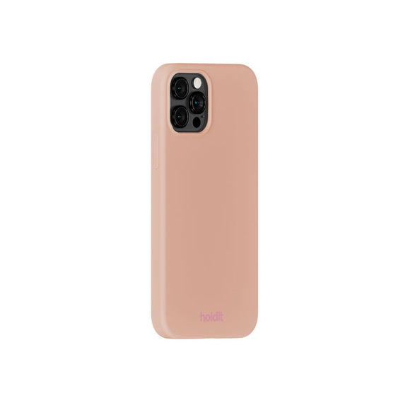 iPhone 12 / 12 Pro Holdit Soft Touch Silikone Case - Bare Pink