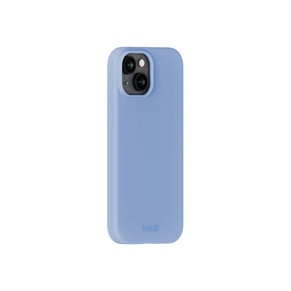 iPhone 15 Holdit Soft Touch Silikone Case - Soft Cobalt