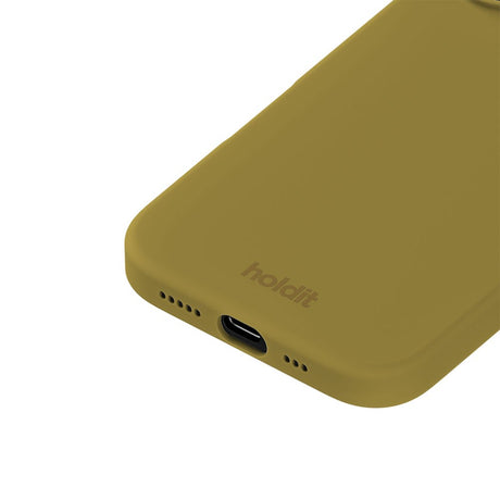 iPhone 16 Holdit Soft Touch Silikone Case - Warm Olive