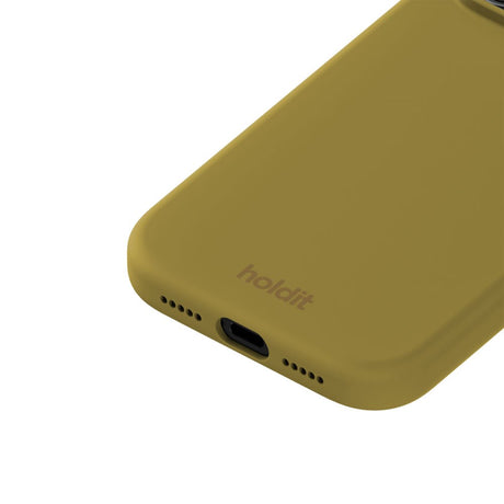 iPhone 17 Pro Holdit Soft Touch Silikone Case - Warm Olive
