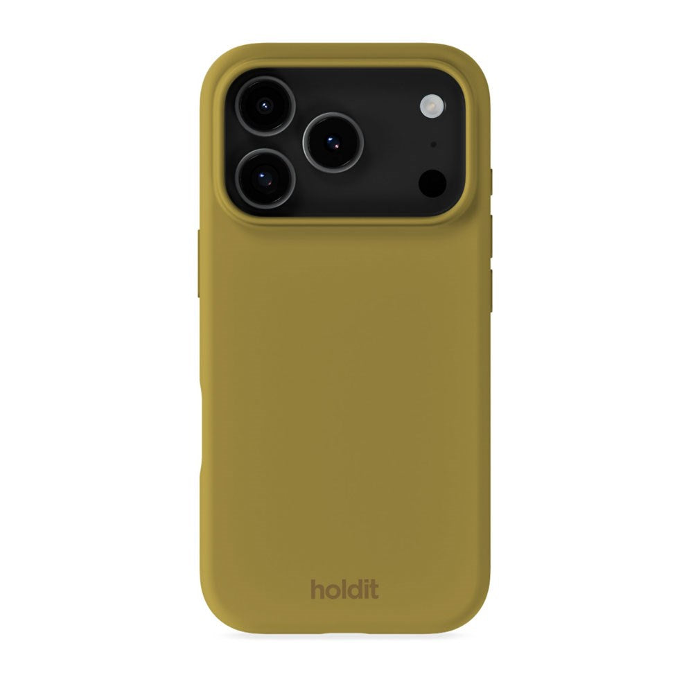 iPhone 17 Pro Max Holdit Soft Touch Silikone Case - Warm Olive