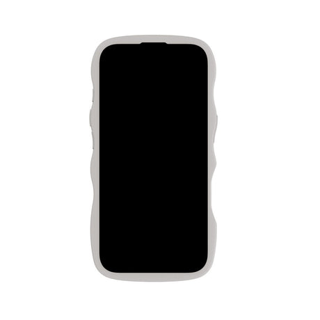 iPhone 16 Holdit Wavy Case - Wool Grey / Transparent