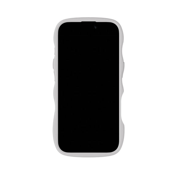 iPhone 17 Holdit Wavy Case - Wool Grey / Transparent