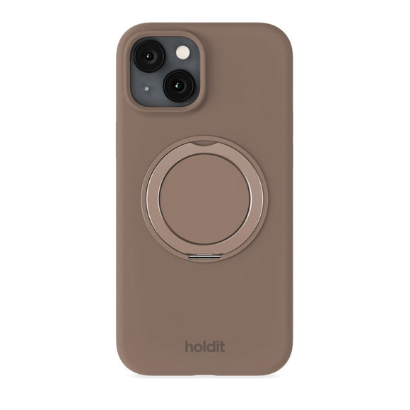 iPhone 17e / 16e / 15 Holdit Silikone Stand Case - Mocha Brown