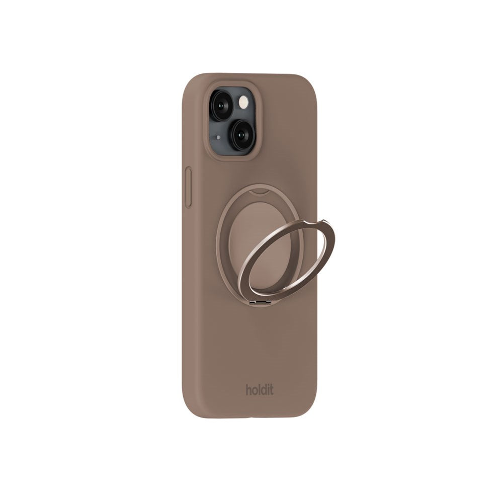 iPhone 17e / 16e / 15 Holdit Silikone Stand Case - Mocha Brown