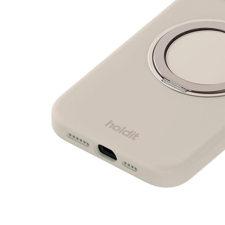 iPhone 17e / 16e / 15 Holdit Silikone Stand Case - Light Beige