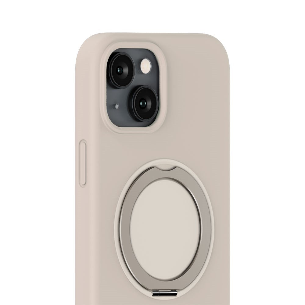 iPhone 17e / 16e / 15 Holdit Silikone Stand Case - Light Beige