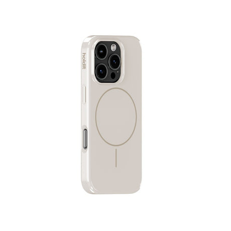 iPhone 16 Pro Holdit Mono Case - MagSafe Kompatibel - Light Beige / Beige