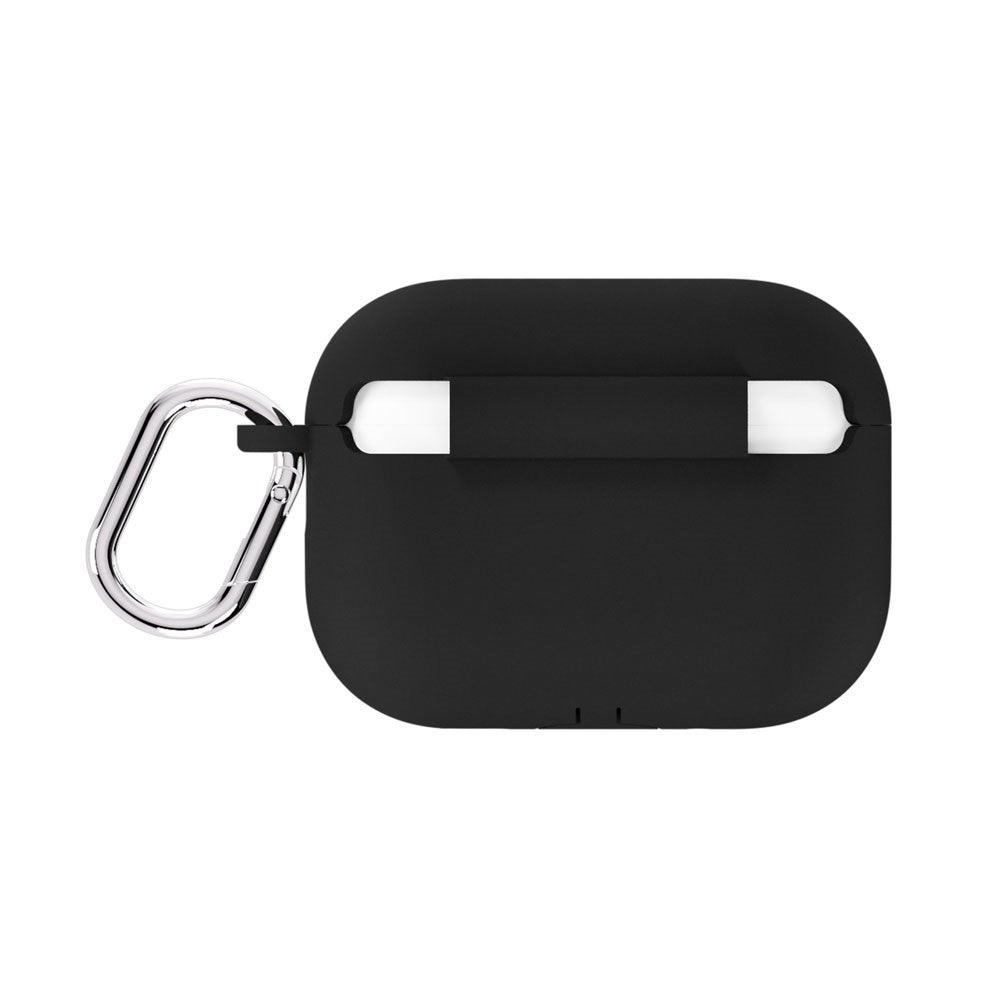 Apple AirPods Pro (3. Gen.) Holdit Silicone Case m. Karabinhage - Black