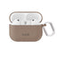 Apple AirPods Pro (3. Gen.) Holdit Silicone Case m. Karabinhage - Mocha Brown