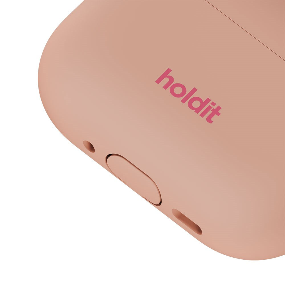 Apple AirPods Pro (3. Gen.) Holdit Silicone Case m. Karabinhage - Bare Pink