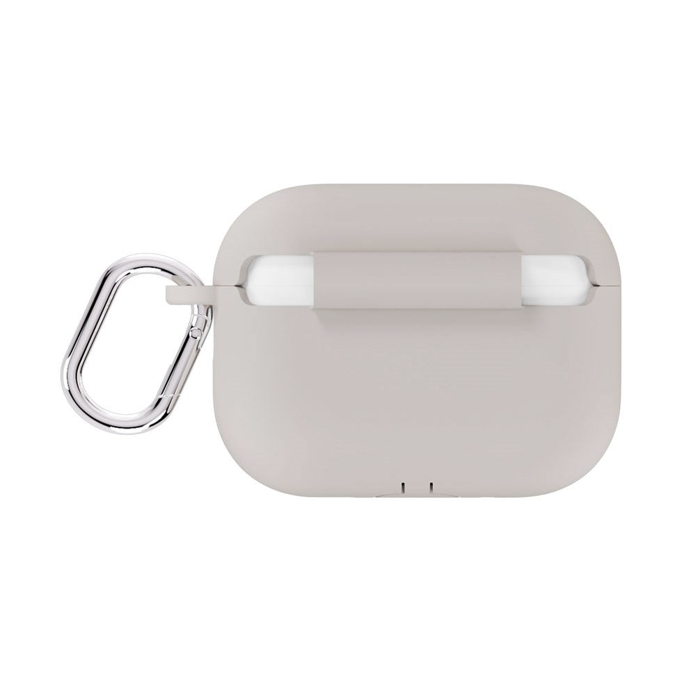 Apple AirPods Pro (3. Gen.) Holdit Silicone Case m. Karabinhage - Wool Gray