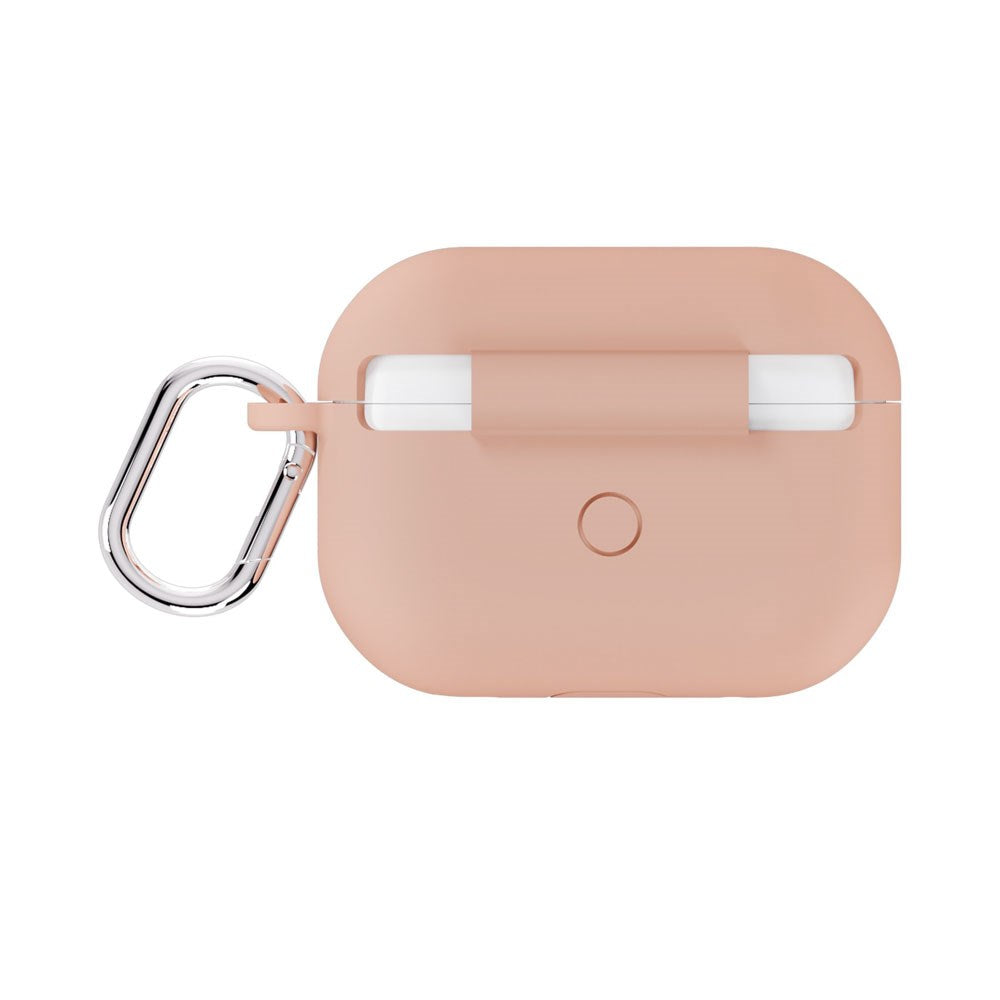 Apple AirPods Pro (1. & 2. Gen.) Holdit Silicone Case m. Karabinhage - Bare Pink