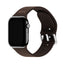 Apple Watch (38/40/SE/41/42mm) Holdit Silikone Rem m. Metalspænde - Chocolate