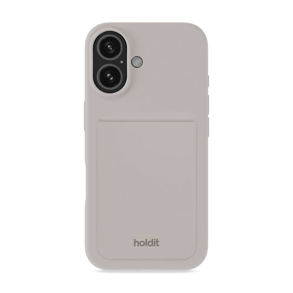 Holdit MagSafe Silicone Kortholder - Wool Gray