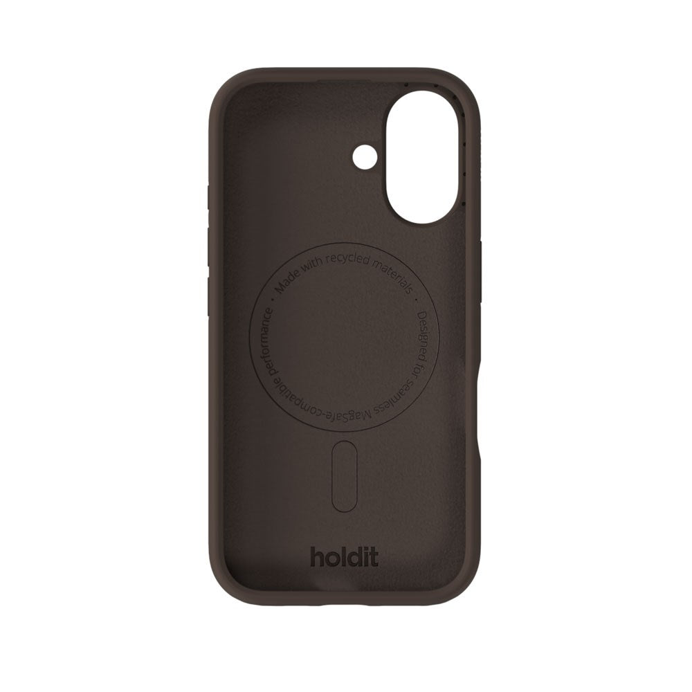 iPhone 16 Holdit Soft Touch MagSafe Silikone Case - Chocolate