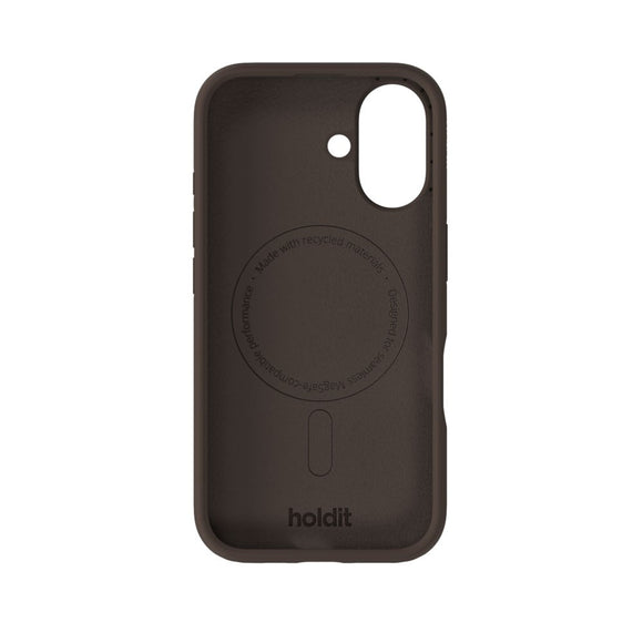 iPhone 16 Holdit Soft Touch MagSafe Silikone Case - Chocolate