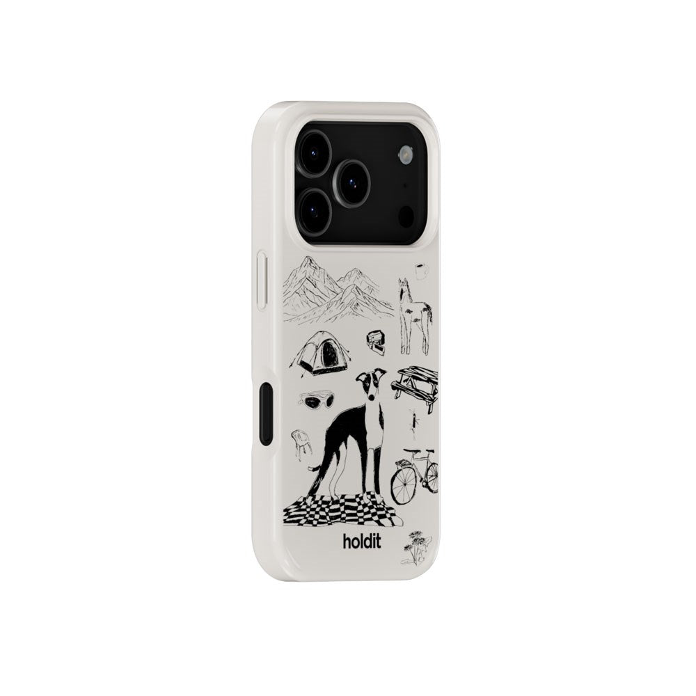 iPhone 18 Pro Max / 17 Pro Max Holdit Graphic Print Case - Wool Gray