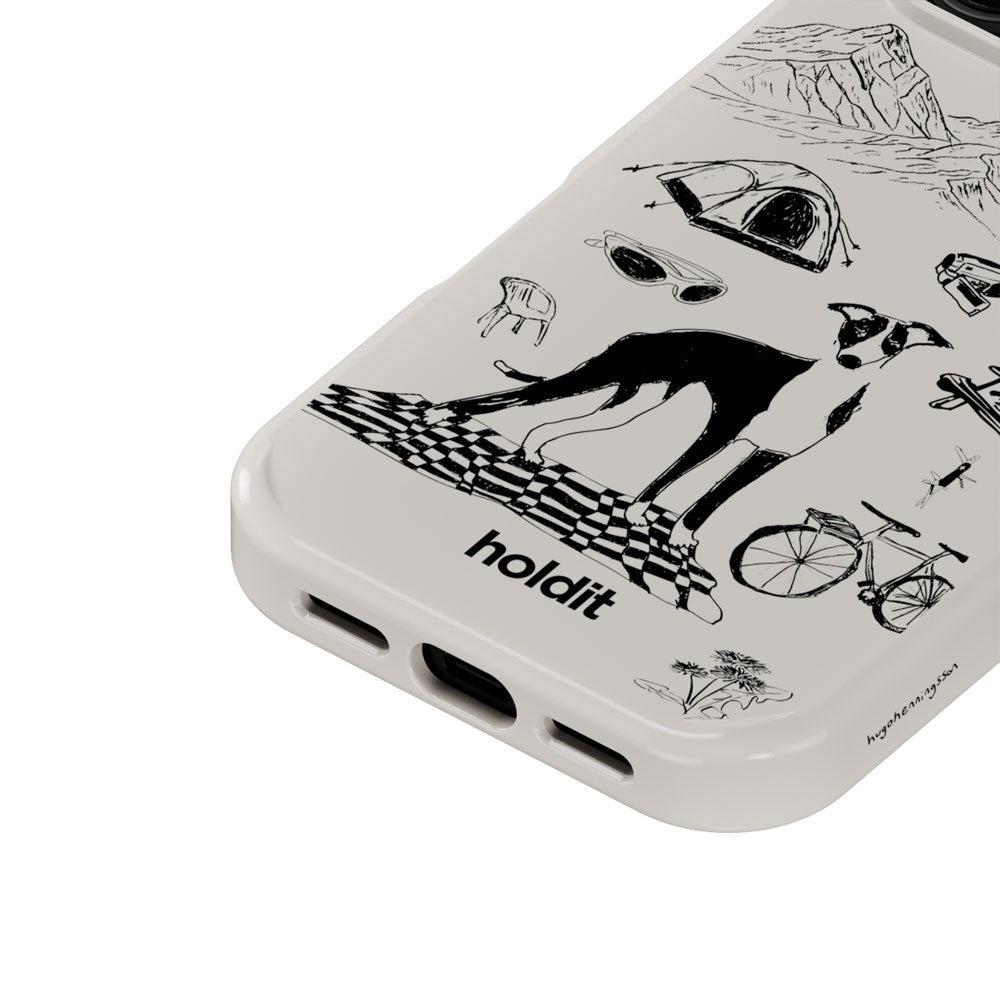 iPhone 18 Pro Max / 17 Pro Max Holdit Graphic Print Case - Wool Gray