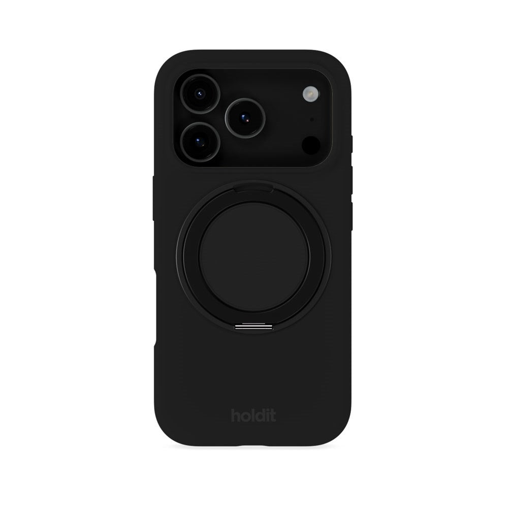 iPhone 18 Pro / 17 Pro Holdit Silikone Stand Case - Black