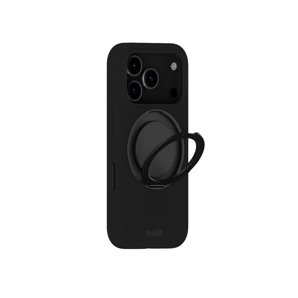 iPhone 18 Pro / 17 Pro Holdit Silikone Stand Case - Black
