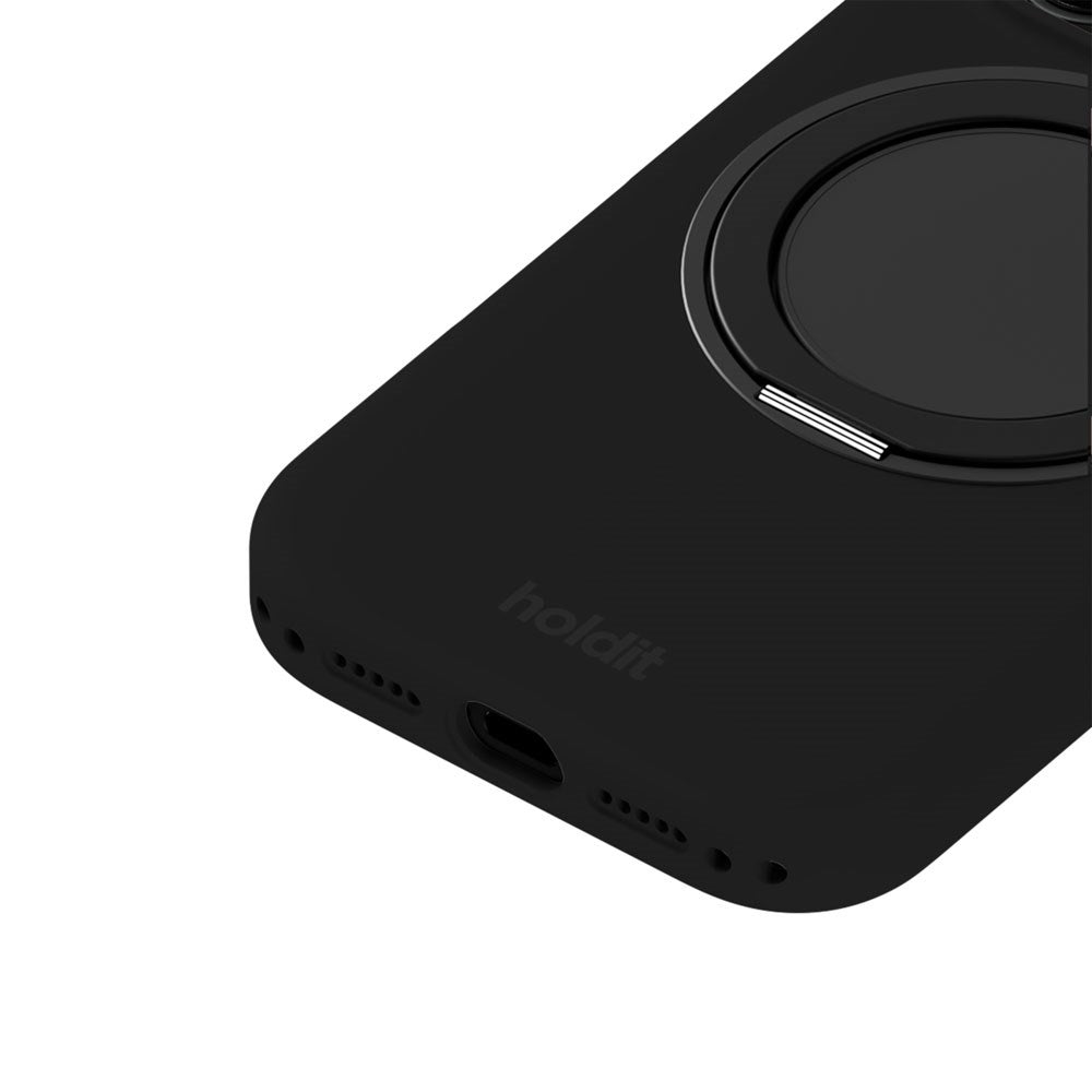 iPhone 18 Pro / 17 Pro Holdit Silikone Stand Case - Black