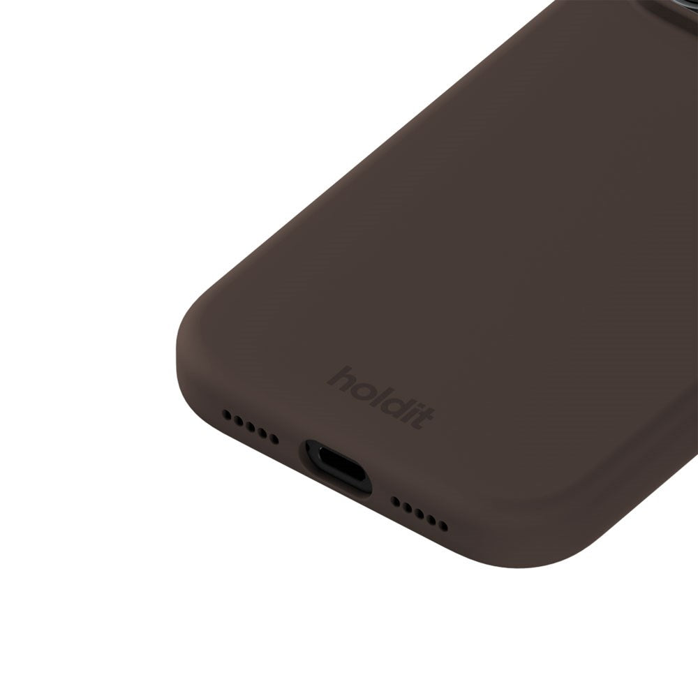iPhone 18 Pro / 17 Pro Holdit Soft Touch Silikone Case - Chocolate