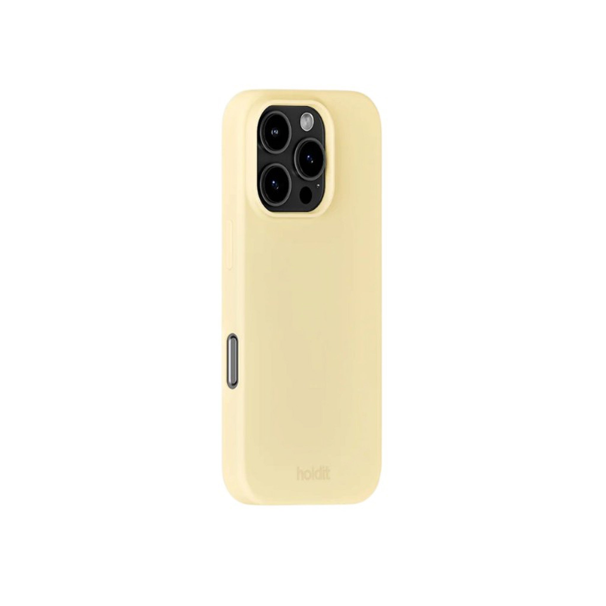 iPhone 16 Pro Holdit Soft Touch Silikone Case - Butter Yellow