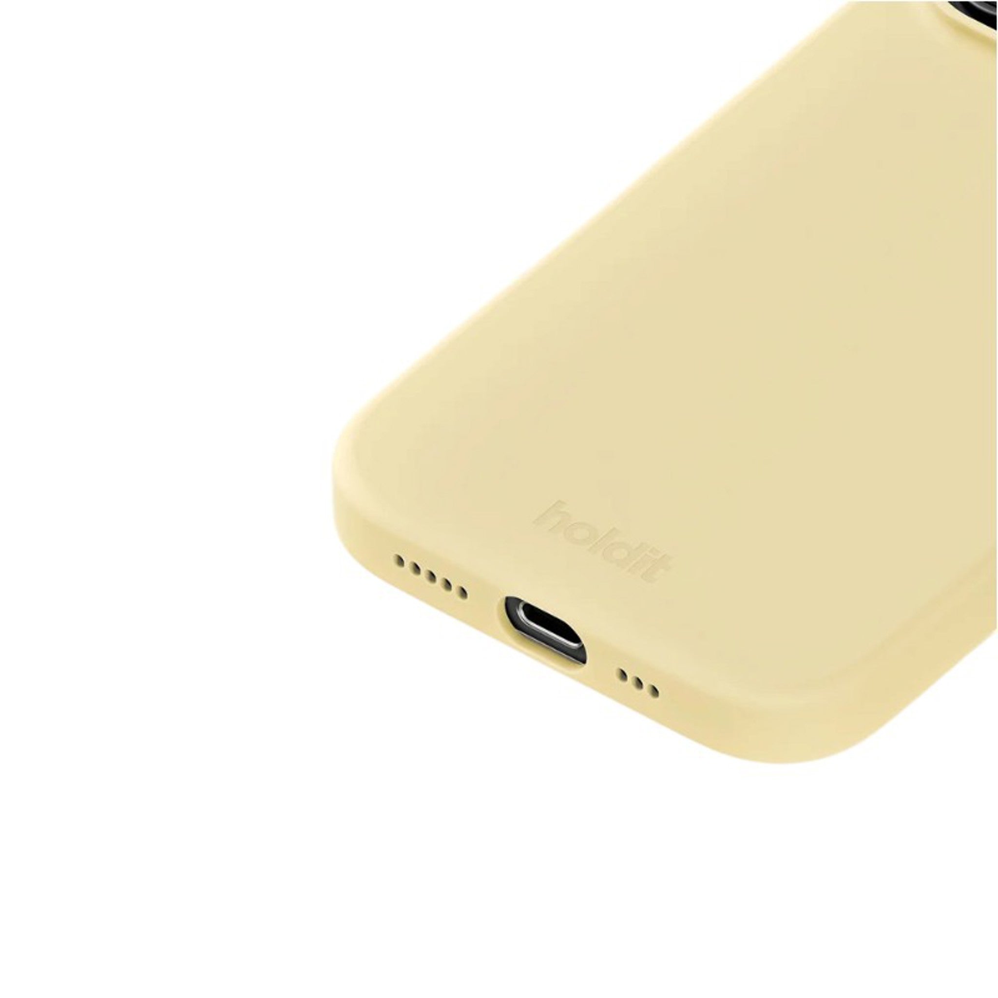 iPhone 16 Pro Holdit Soft Touch Silikone Case - Butter Yellow