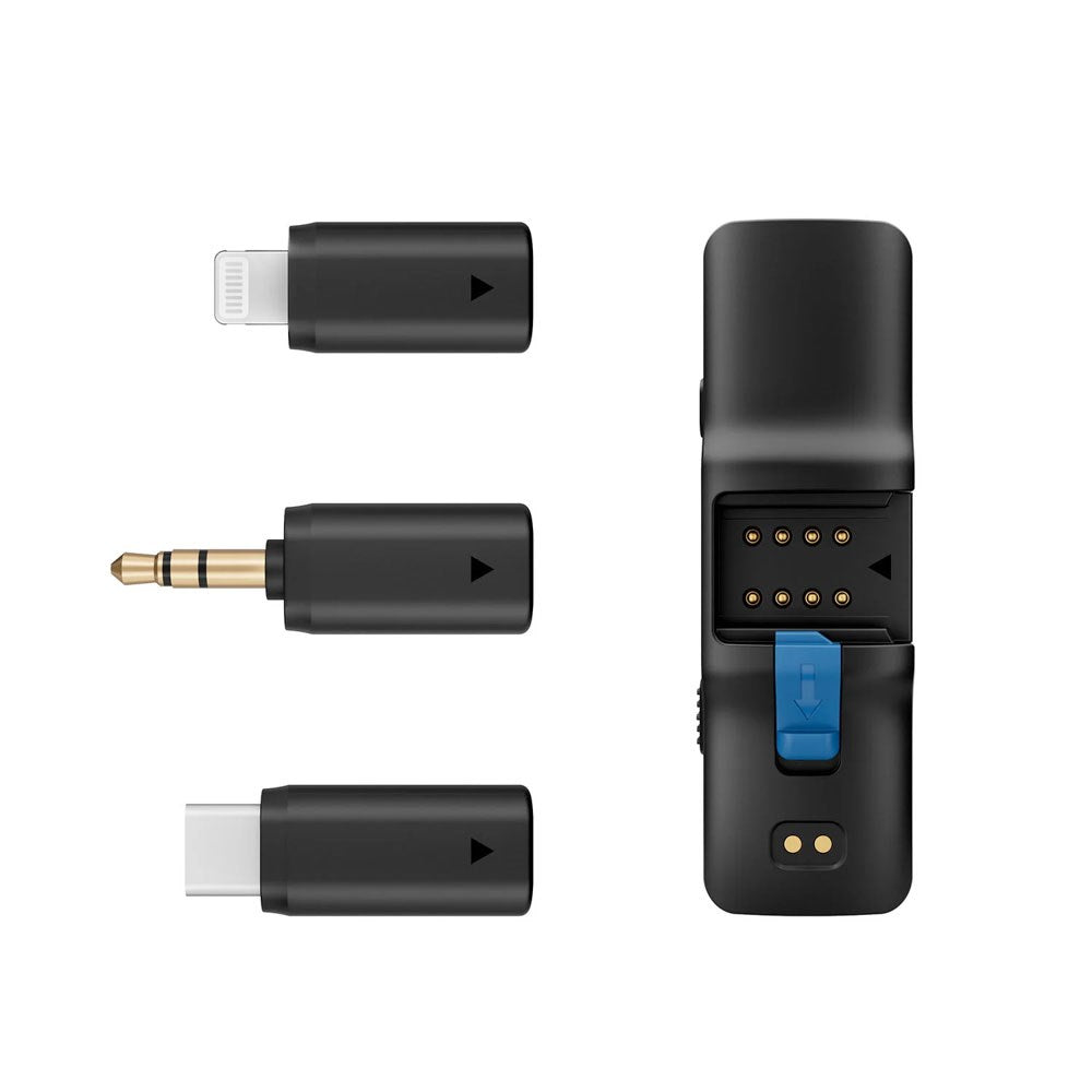 BOYA BOYALINK Trådløst Mikrofon Sæt m. Lightning / USB-C / 3.5mm Minijack - Sort