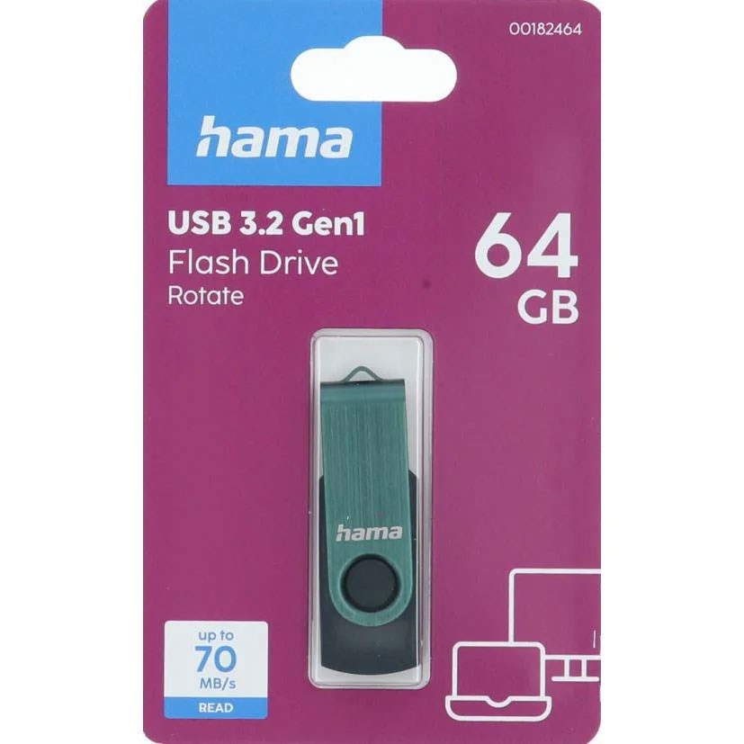 HAMA Roterbar USB-Stik 3.2 - 64GB